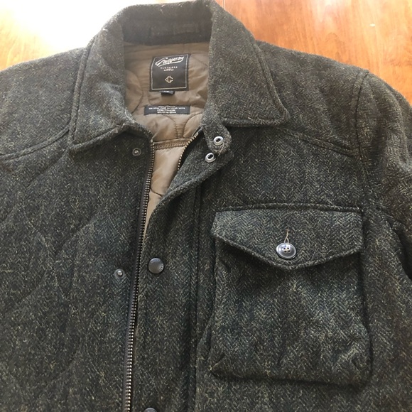 Grayers Men's Olive Wool Blend Field Jacket - Picture 4 of 6